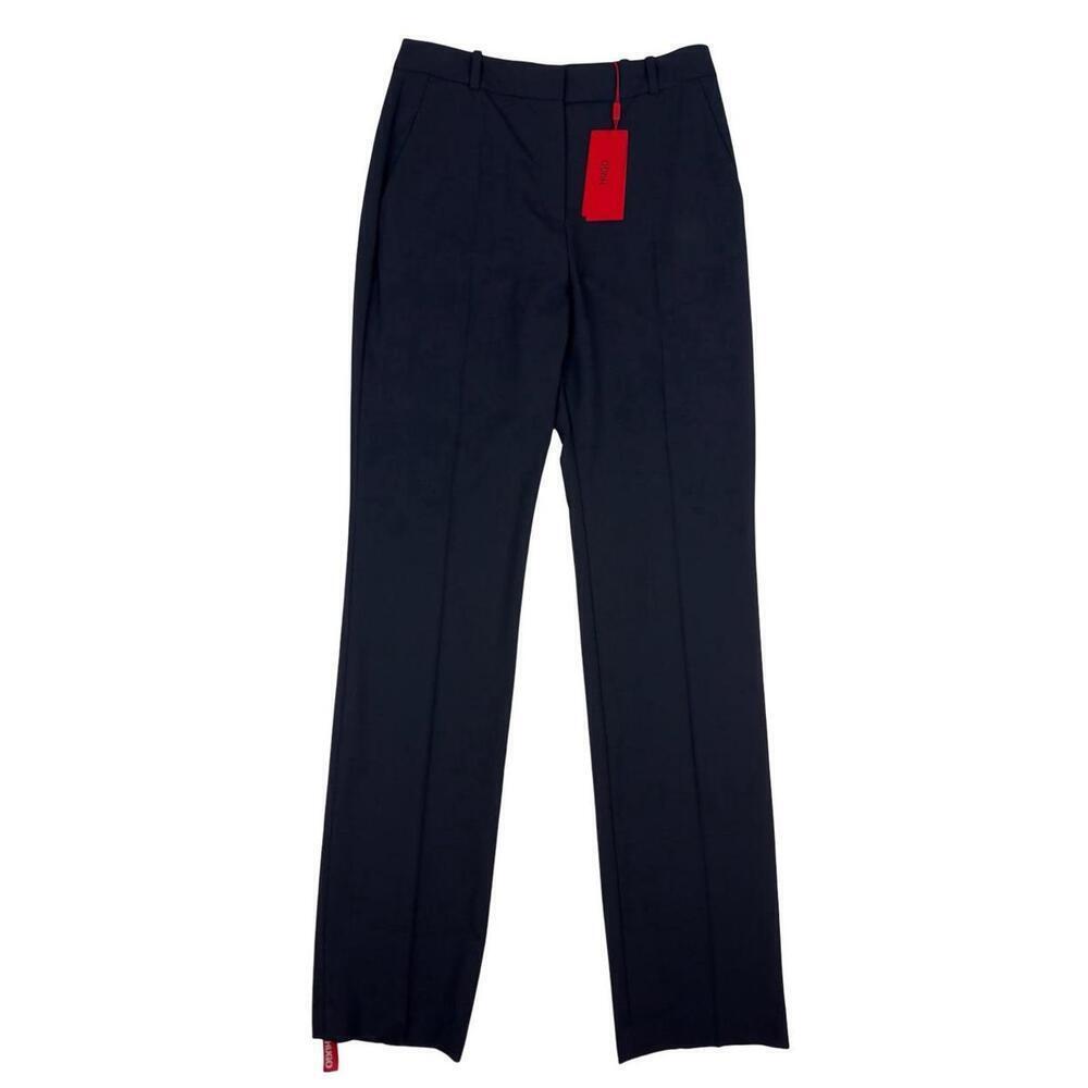Hugo Boss The Regular Trousers Virgin Wool Dark Blue Size 4 US 28 W | 34 L